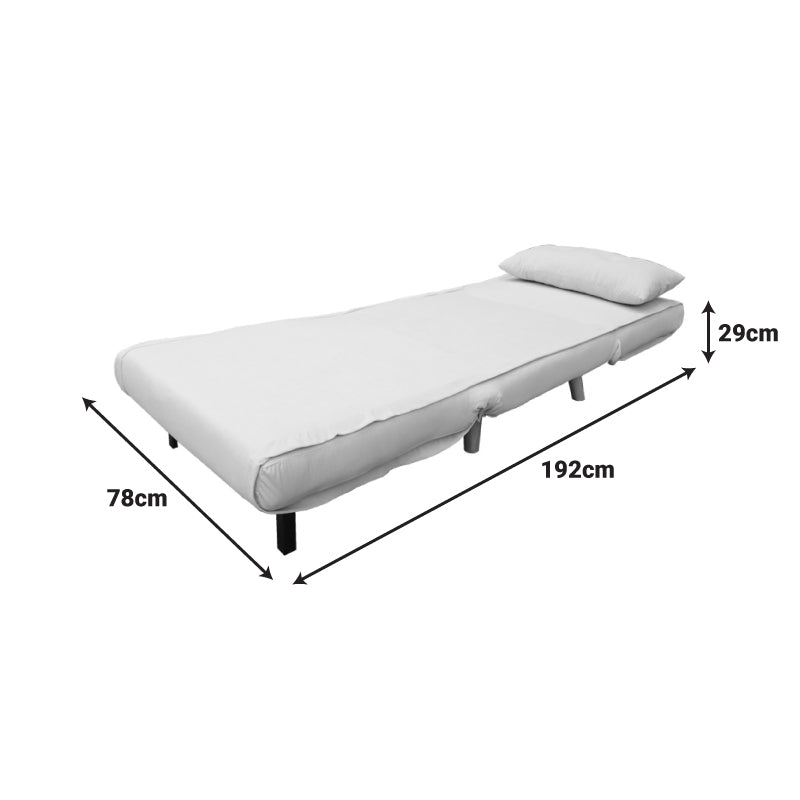 Πολυθρόνα-Κρεβάτι Josuane I Ύφασμα σε Ανθρακί Απόχρωση 78x80x81