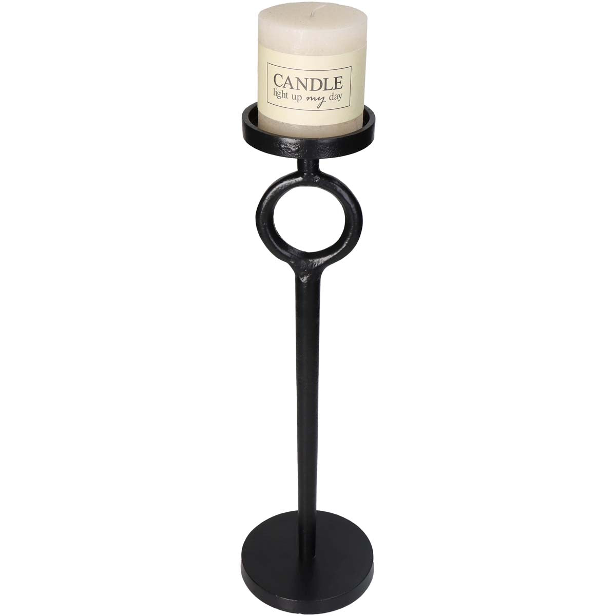 Κηροπήγιο Μαύρο 12x12x41