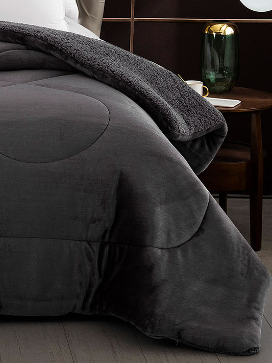 Κουβερτοπάπλωμα Coral Anthracite Υπέρδιπλο 220x240εκ