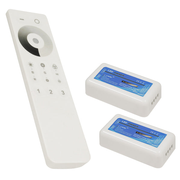 Ασύρματο LED Dimmer με Χειριστήριο Αφής 2.4G RF για Δύο Groups 12v (288w) - 24v (576w) DC 04138