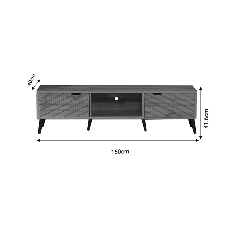Έπιπλο Τηλεόρασης Thelma Sonoma Μελαμίνης 150x40x41.6