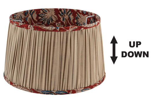 SPI 35 BG/RD-FL ΚΑΠΕΛΟ ΜΠΕΖ+ΚΟΚΚΙΝΑ ΛΟΥΛΟΥΔΙΑ Ε27-Ε14 UP/DOWN (30-35)x20