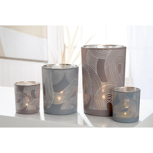 Θήκη Ρεσώ 'Geo' Γυαλί 12.5εκ σε 2 Χρώματα