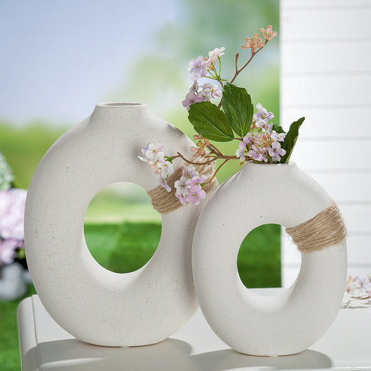 Βάζο Λευκό Κεραμικό 8x20x25