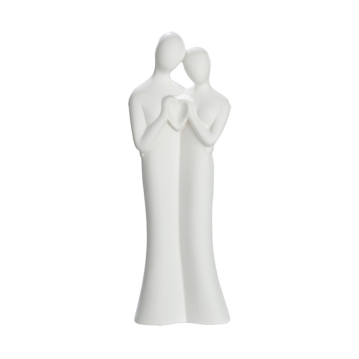 Βάζο Ερωτευμένο Ζευγάρι Λευκό Κεραμικό 6x9x27