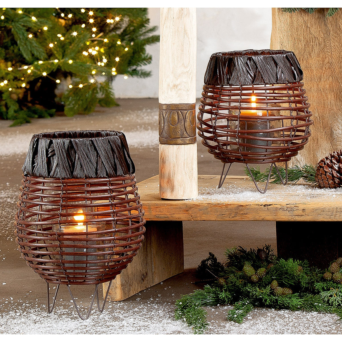 Φανάρι Καφέ PE 27εκ