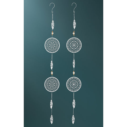 Διακοσμητικό Κρεμαστό Λευκό Μέταλλο 13x100εκ σε 2 Σχέδια