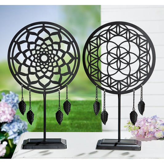 Διακοσμητικό Μάτι Μαύρο Μέταλλο 10x25x44 σε 2 Σχέδια