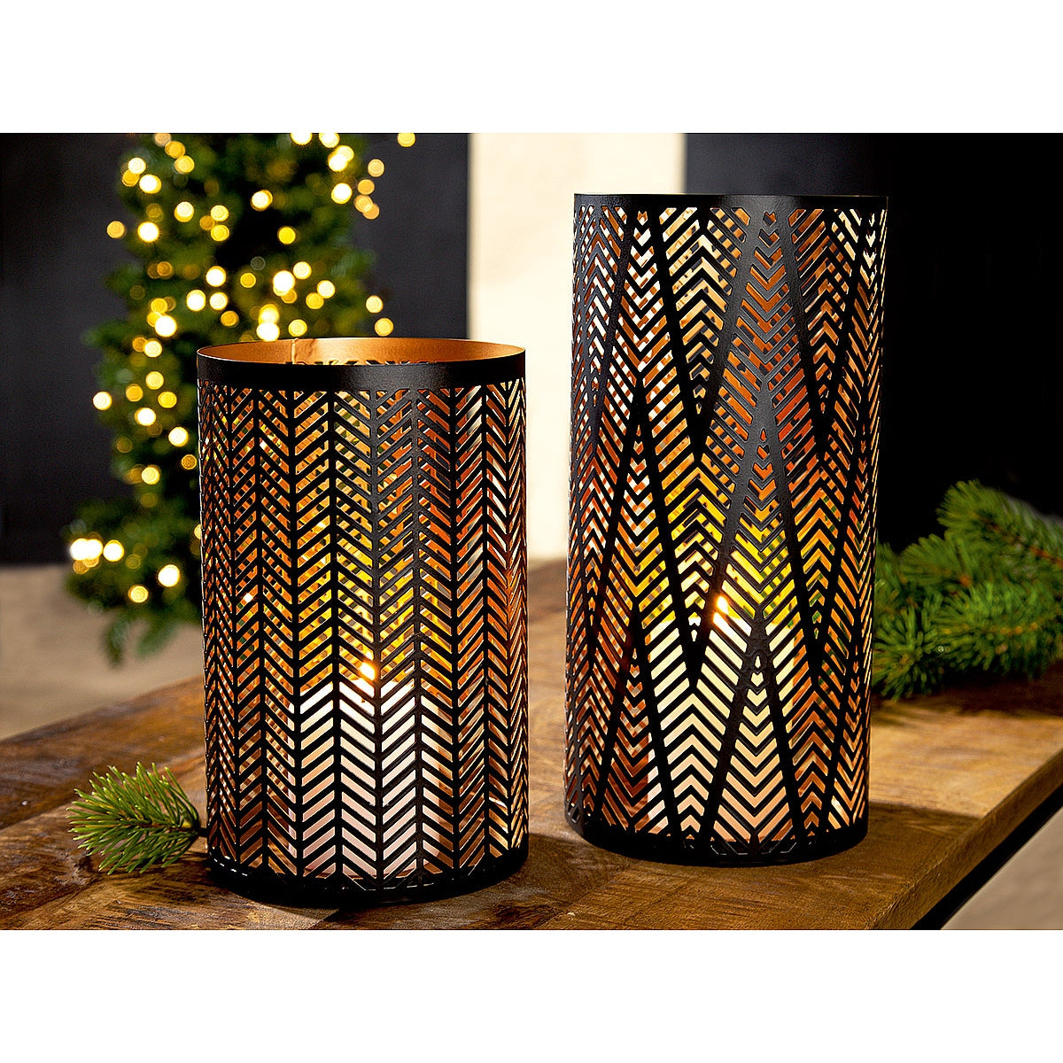 Φανάρι Μαύρο Μέταλλο 26.5εκ