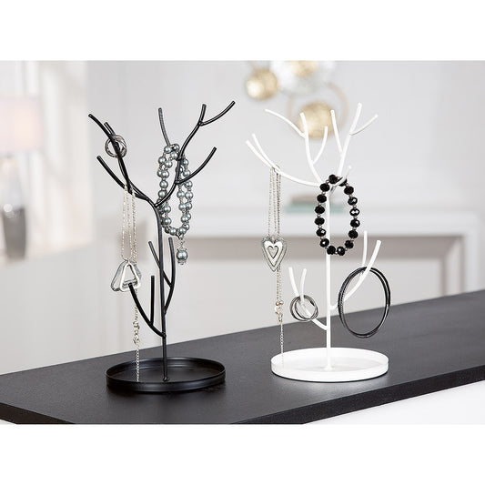 Μπιζουτιέρα Δέντρο Μαύρο Μέταλλο 17x14x27