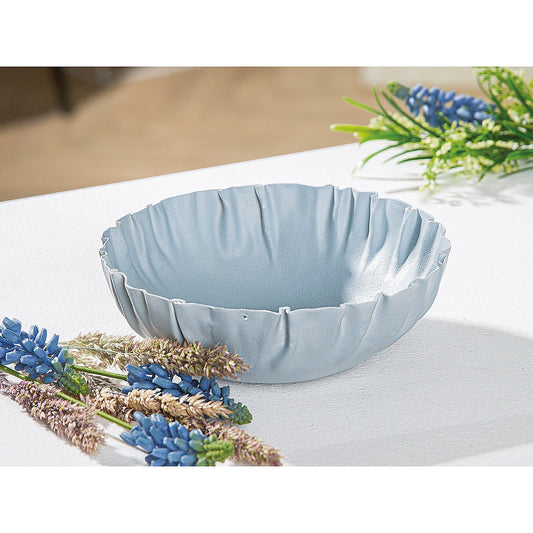 Βάζο Τσαλακωμένο Λευκό Μέταλλο 5εκ