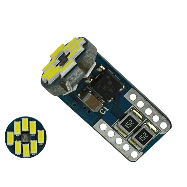 Λαμπτήρας LED T10 Can Bus με 12 SMD 3014 Samsung Chip 24v 6000k 05482