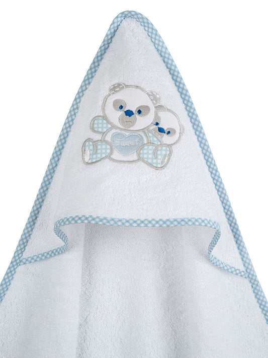 Κάπα Κεντητή Panda Blue 75x75εκ