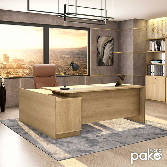 Γραφείο Εργασίας Επαγγελματικό Amazon Δεξιά Γωνία Χρώμα Sonoma 180x160x76