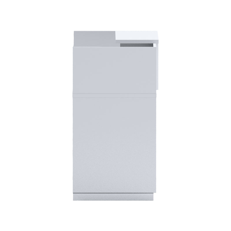 Γραφείο Reception Lotus σε Λευκή Απόχρωση 140x70x110