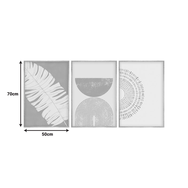 Πίνακας σε Καμβά Terpen I Τρίπτυχος με Ψηφιακή Εκτύπωση 50x2x70