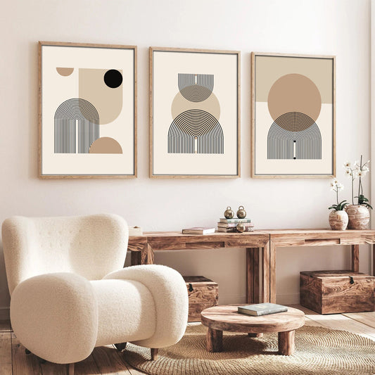 Πίνακας σε Καμβά Jefton Τρίπτυχος με Ψηφιακή Εκτύπωση 50x2x70