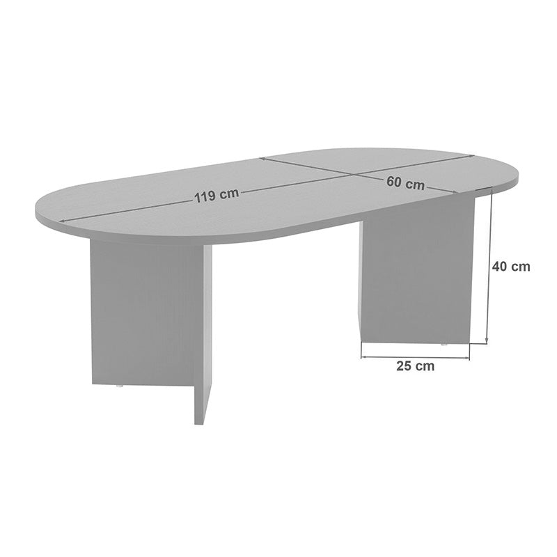 Τραπέζι Σαλονιού Tabletod σε Λευκή Απόχρωση 119x60x40