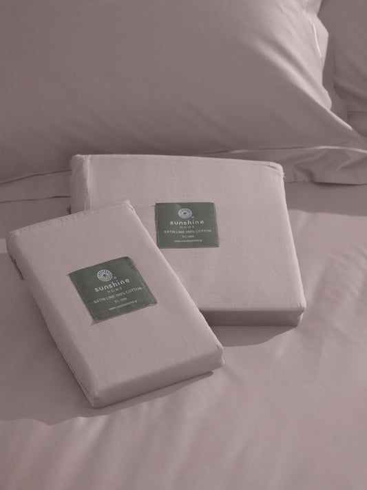 Μαξιλαροθήκες Βαμβακοσατέν Omnia Oxford Powder 50x70εκ