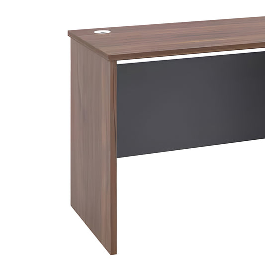 Γραφείο Εργασίας Cassius Μελαμίνης Ανθρακί-Καρυδί 120x60x75