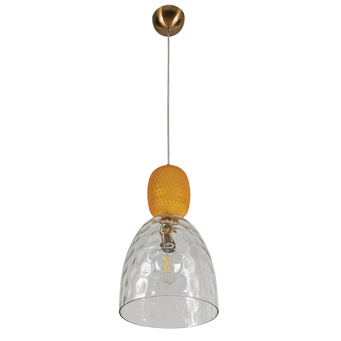 PDC 1281 HN 1/Φ ΣΦΥΡΙΛΑΤΟ ΓΥΑΛΙ ΜΕ ΔΙΑΚΟΣΜΗΤΙΚΟ ΜΕΛΙ ΓΥΑΛΙ 1xE27 Φ25x(45-120)