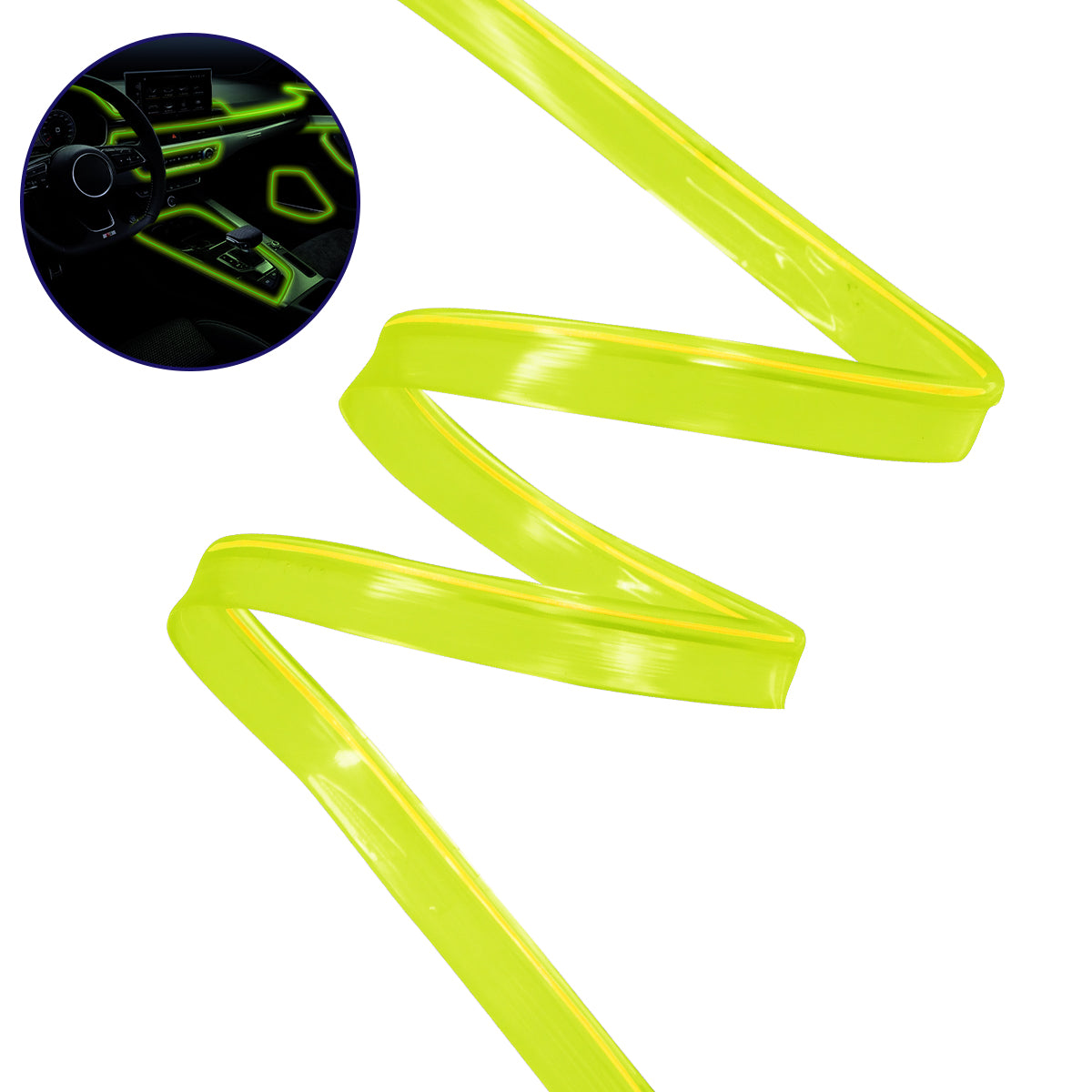 Εύκαμπτο Φωτιζόμενο Καλώδιο Neon Πράσινο Φωσφορούχο 08002