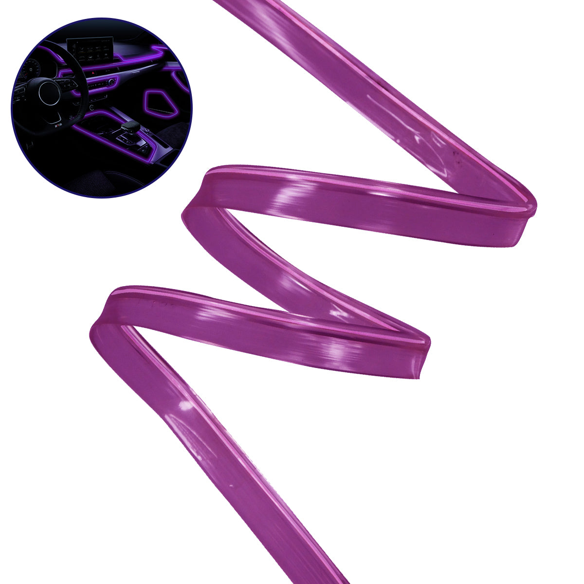 Εύκαμπτο Φωτιζόμενο Καλώδιο Neon Μωβ 08007