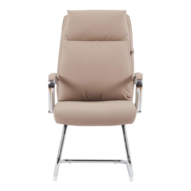 Καρέκλα Επισκέπτη Siquel I PU σε Cappuccino Απόχρωση 58x62x105