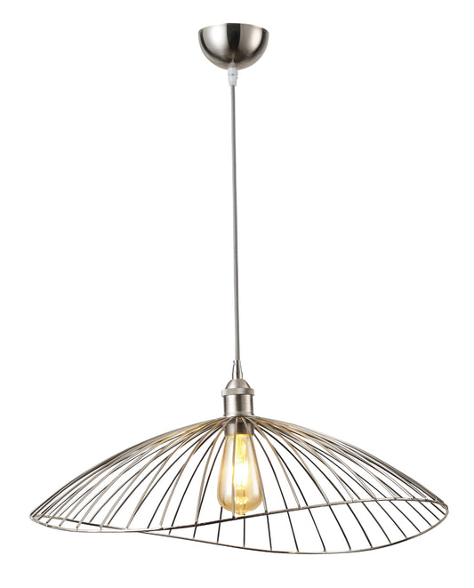 PDC 6084 CR 1/Φ ΜΕΤΑΛΛΙΚΟ ΚΟΥΡΜΠΑ ΝΙΚΕΛ 1xΕ27 Φ60x(18-110)