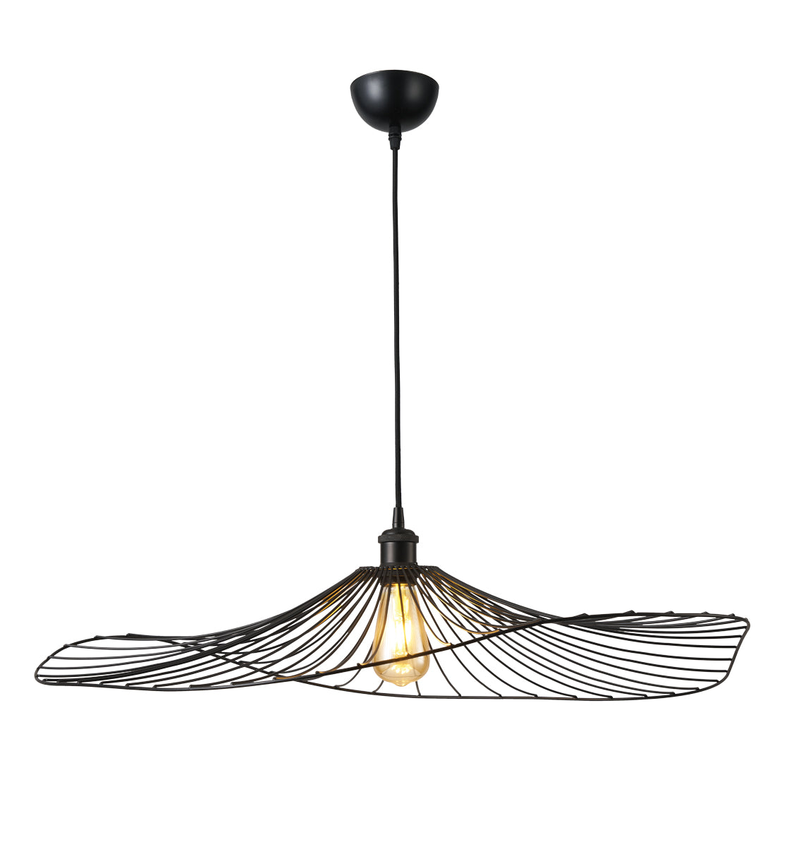 PDC 6108-80 BK 1/Φ ΜΕΤΑΛΛΙΚΟ ΜΑΥΡΟ ΚΥΜΑΤΙΣΤΟ 1xΕ27 Φ80x(20-105)