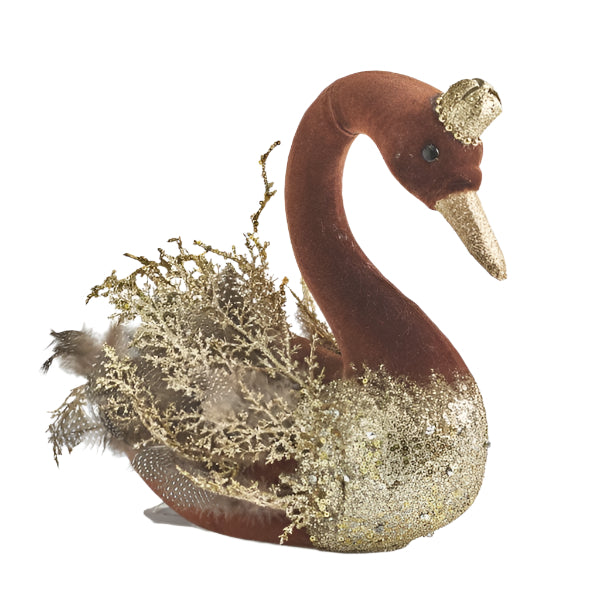 ΒΕΛΟΥΔΙΝΟΣ ΚΥΚΝΟΣ ΚΑΦΕ ΜΕ ΧΡΥΣΟ ΓΚΛΙΤΕΡ 27x22x28