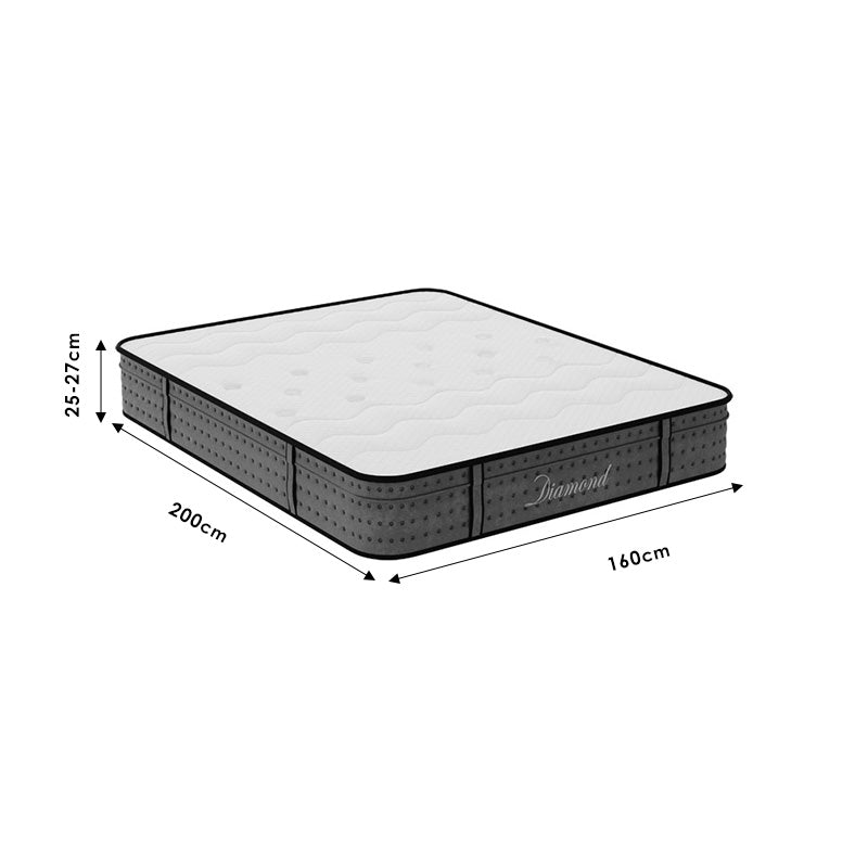 Στρώμα Diamond Pocket Spring+Gel Memory Foam 25-27εκ 160x200εκ