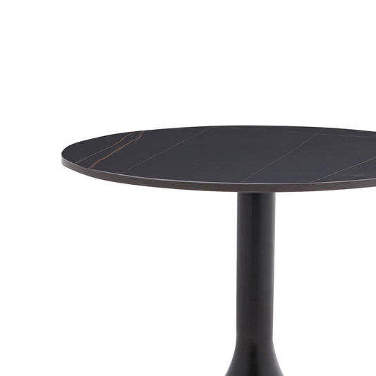 Βοηθητικό Τραπέζι Fabron Μαύρο Sintered Stone Φ50x52