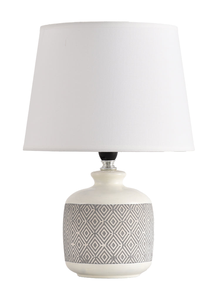 TLC 6030 ΠΟΡΤΑΤΙΦ ΚΕΡΑΜΙΚΟ ΒΑΣΗ ΑΝΑΓΛΥΦΗ ΑΜΠΑΖΟΥΡ ΛΕΥΚΟ 1xΕ27 Φ22x34