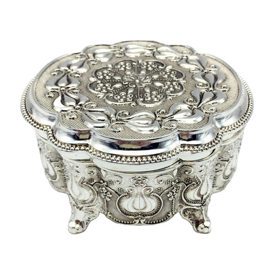 Μπιζουτιέρα Επάργυρη Ασημί 12x12x7