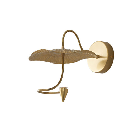 WLC 1290 ΑΠΛΙΚΑ ΜΕΤΑΛΛΙΚΗ LED ΝΟΥΦΑΡΟ ΧΡΥΣΟ LED 20x25.5εκ