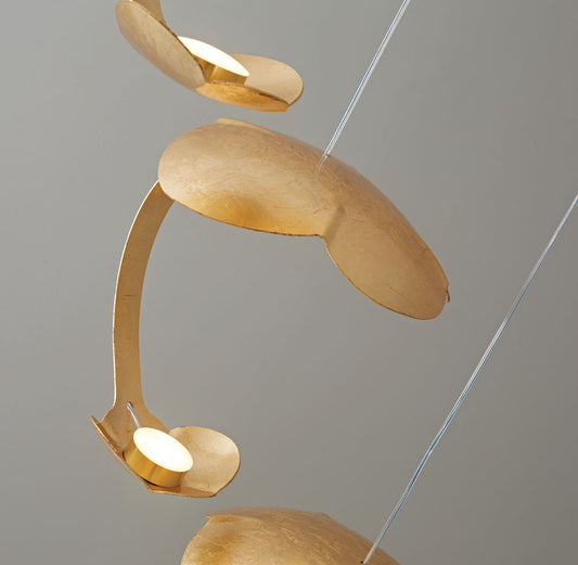 PDC 1291-6 GD ΠΟΛΥΦΩΤΟ ΝΟΥΦΑΡΟ ΜΕΤΑΛΛΙΚΟ ΧΡΥΣΟ LED Φ50x130