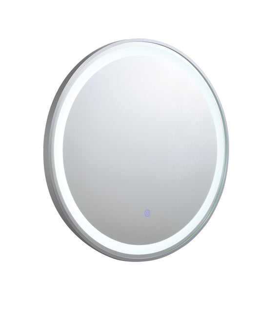 MIC-11 ΚΑΘΡΕΠΤΗΣ NM ΣΤΡΟΓΓΥΛΟΣ ΚΟΡΝΙΖΑ ΝΙΚΕΛ ΜΑΤ LED ΦΩΤΙΣΜΟ TOUCH Φ60εκ