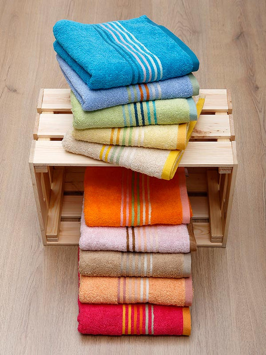 Πετσέτα Πενιέ Stripes Fuchsia Χεριών 40x60εκ