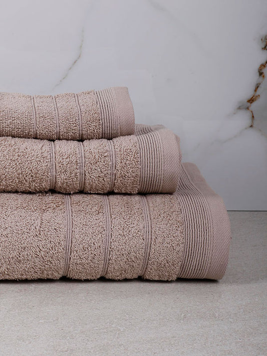 Πετσέτα Χίμπουρι 11 Medium Beige Μπάνιου 70x140εκ