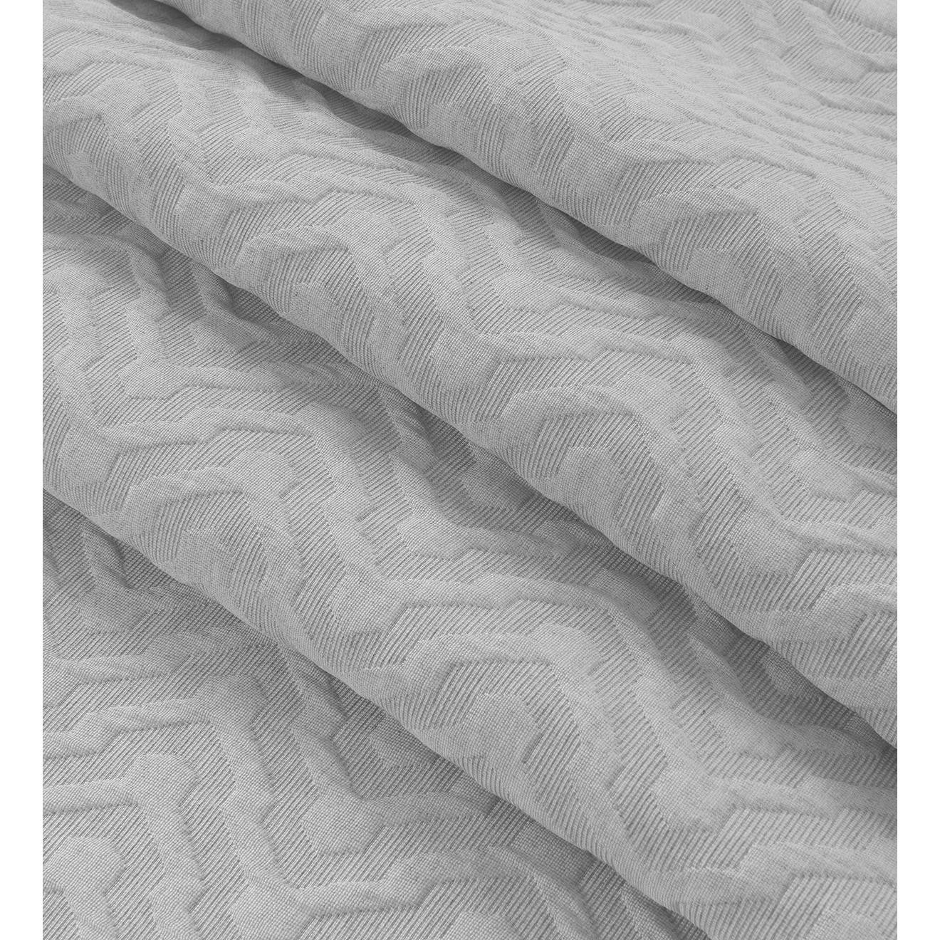 Κουβέρτα Ζακάρ King Size Action Art 11174 260x270εκ Γκρι