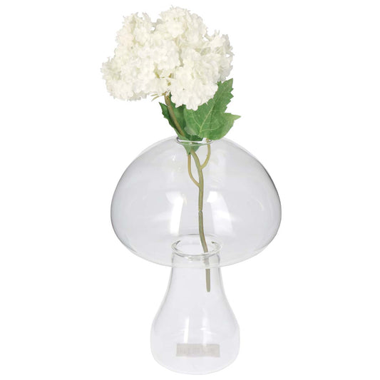 Βάζο 'Μανιτάρι' Γυάλινο Διάφανο 13x13x18