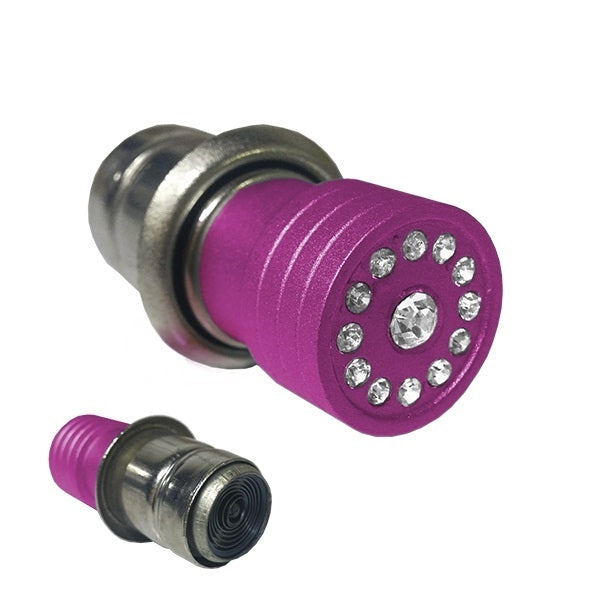 115207 Αναπτήρας Αυτοκινήτου Φούξια με Διαμαντάκια