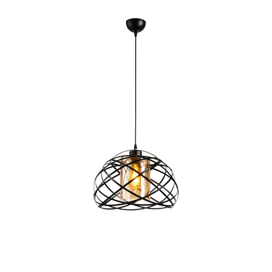 PDC 6064 BK 1/Φ ΜΕΤΑΛΛΙΚΟ ΜΑΥΡΟ ΣΥΜΠΑΝ ΜΕ ΜΕΛΙ ΓΥΑΛΙ 1xΕ27 Φ40x100