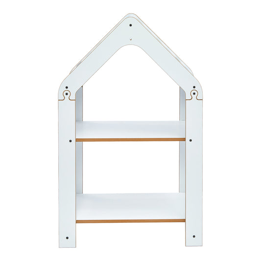 Ραφιέρα Montessori Zoilen Λευκό-Μπλε MDF 50x30x80