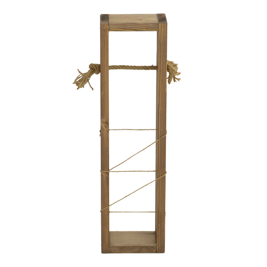 Επιδαπέδια Χαρτοθήκη Μπάνιου Culo σε Καρυδί Απόχρωση 10x10x60