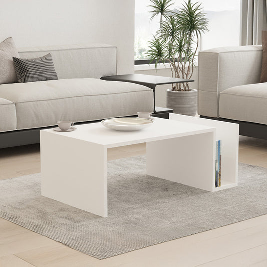 Τραπέζι Σαλονιού Poko σε Λευκή Απόχρωση 86.8x50x32,4