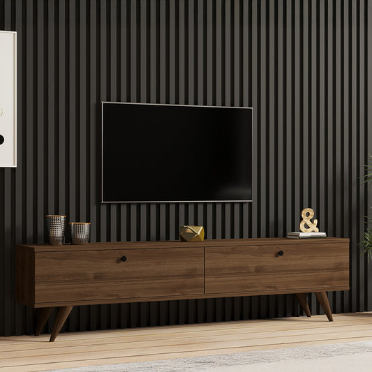 Έπιπλο Τηλεόρασης Jate σε Καρυδί Απόχρωση 160x25x40