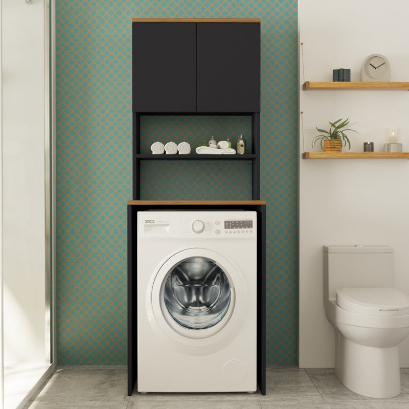 Έπιπλο Πλυντηρίου Rano Ανθρακί-Sonoma 65x60x184