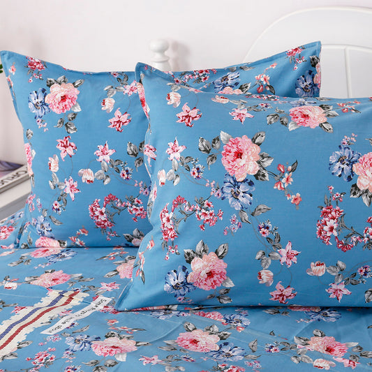 Σετ Σεντόνια Cotton Brushed Υπέρδιπλα Sheraton Art 12003 230x260εκ Εμπριμέ